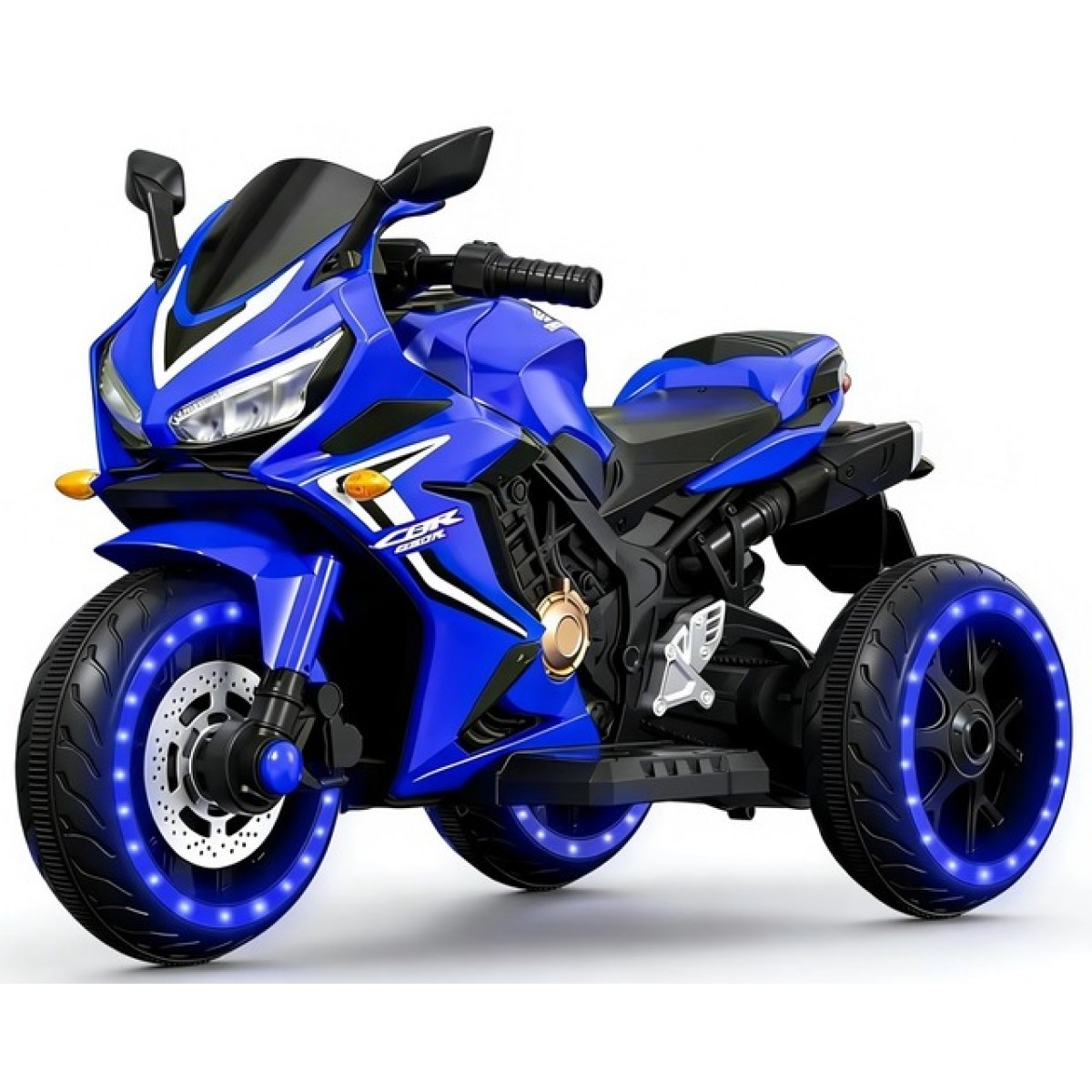 Дитячий електромотоцикл SPOKO SP-518 синій (підсвітка колес)