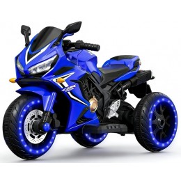 Дитячий електромотоцикл SPOKO SP-518 синій (підсвітка колес)