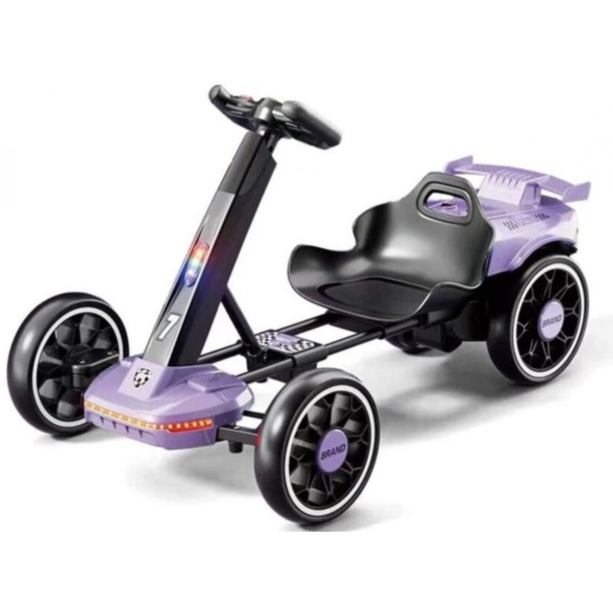 Дитячий електрокарт з пультом керування Spoko SP-V19 12V4,5 бузковий