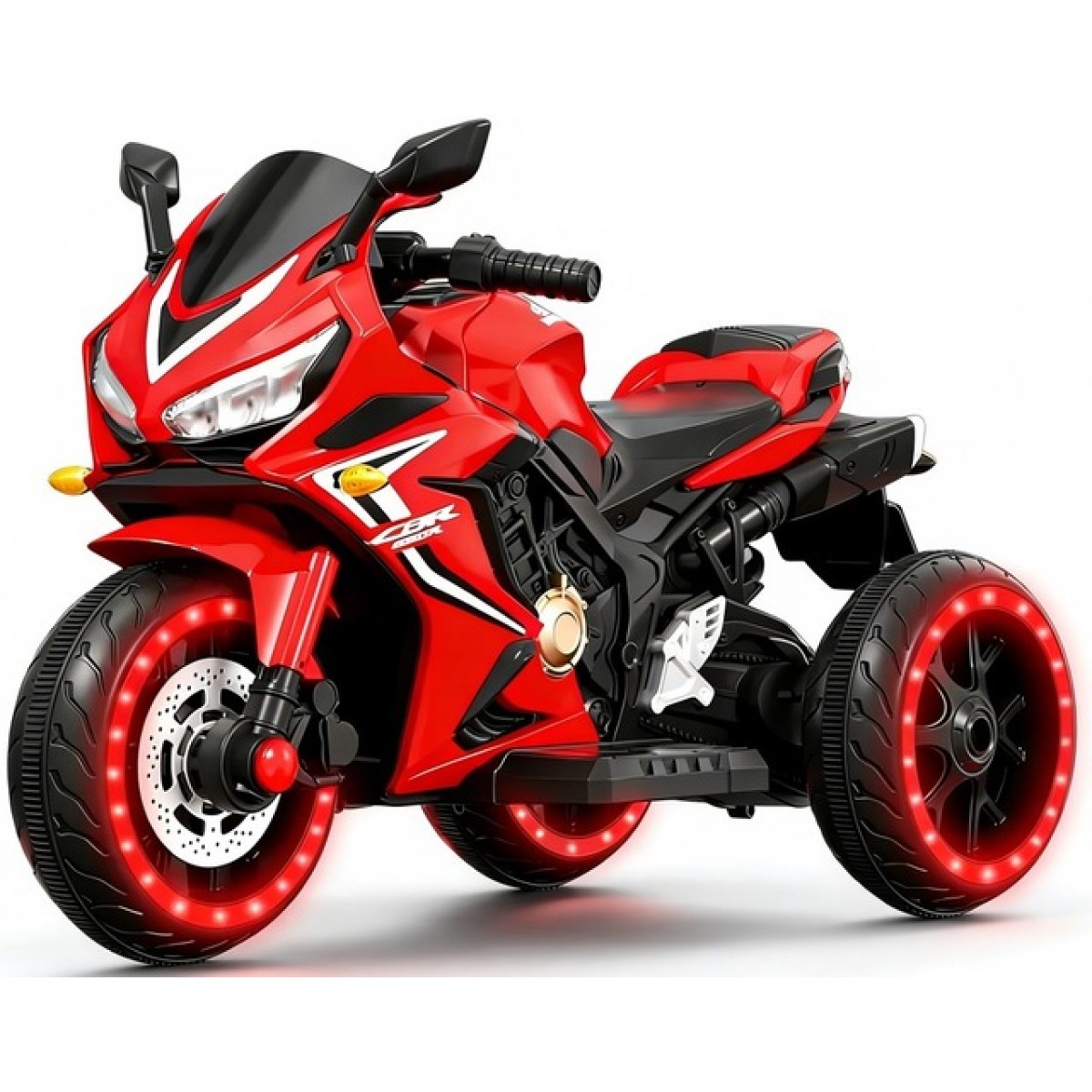Дитячий електромотоцикл SPOKO SP-518 червоний (підсвітка колес)
