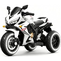 Дитячий електромотоцикл SPOKO SP-518 білий (підсвітка колес)