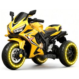 Дитячий електромотоцикл SPOKO SP-518 жовтий (підсвітка колес)