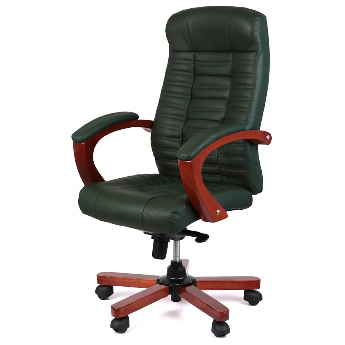 Крісло АКЛАС Атлант EX MB Зелений (Шкіра Lux LC-green) Крісло АКЛАС Атлант EX MB Зелений (Шкіра Lux LC-green)