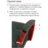 Крісло АКЛАС Артур EX MB Зелений (Шкіра Lux LC-green)