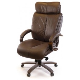 Крісло АКЛАС Арізона Soft EX MB Коричневий (Шкіра LC-K)