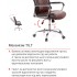 Крісло АКЛАС Альте TILT Коричневий (PU Brown 208/207)