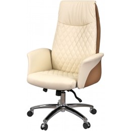 Крісло АКЛАС Ай-Петрі CH ANF (PU Beige 2572/PU Brown 2574)