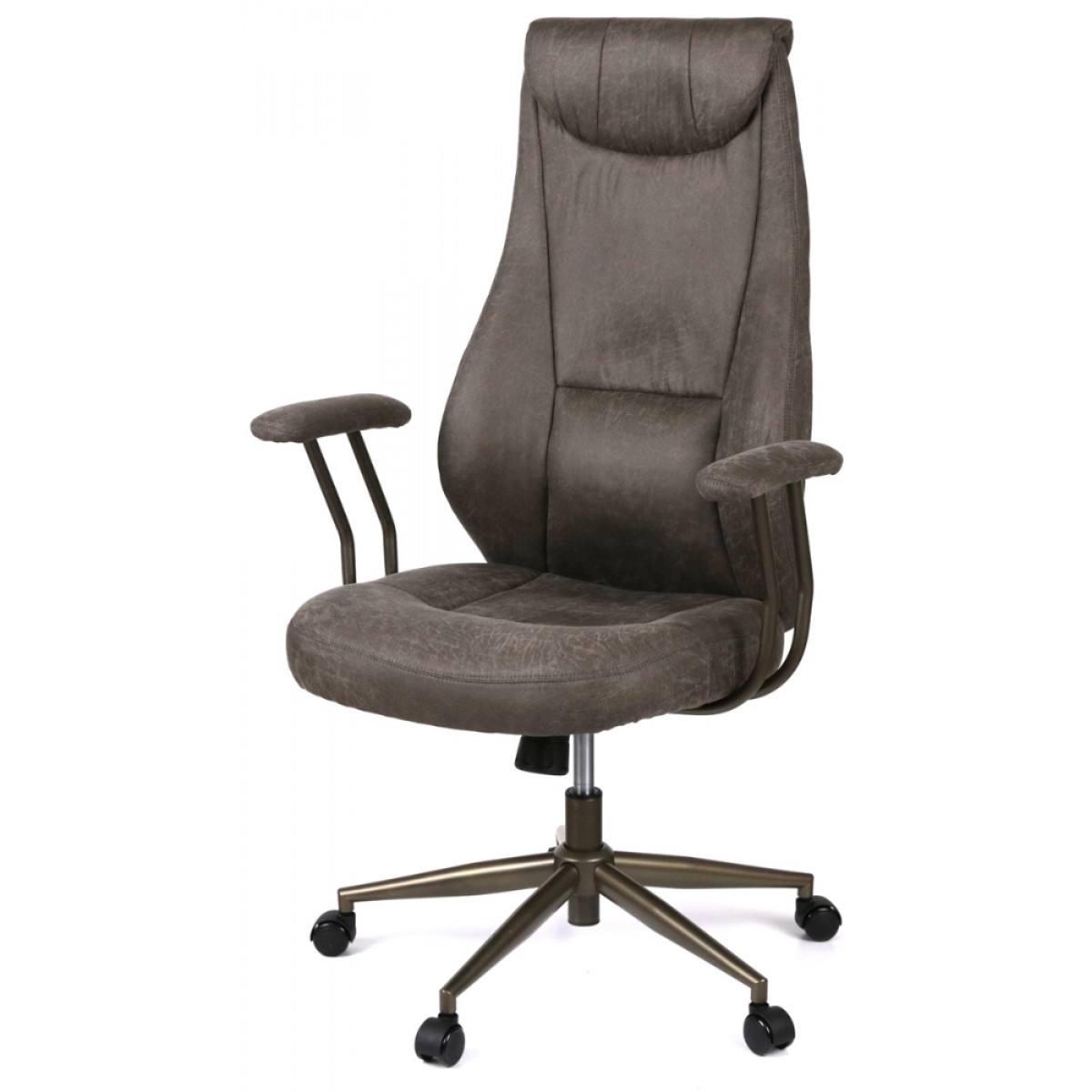Крісло АКЛАС Булат R-SR (Штучна замша 02 Dark gray)