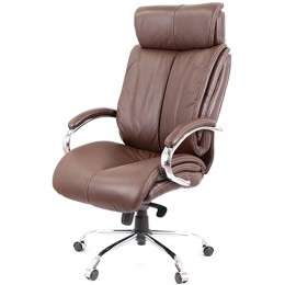 Крісло АКЛАС Арізона Soft CH MB Коричневий (Шкіра LC-K)