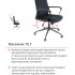 Крісло АКЛАС Авіс TILT Чорний (Black fabric)