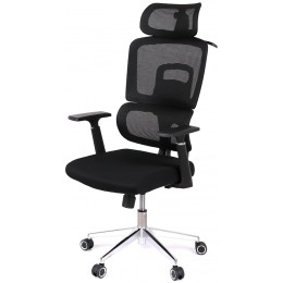 Крісло АКЛАС Арктик GTR 3D BL Чорний (LVB-308 Black OS-3000 Black)