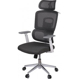 Крісло АКЛАС Арктик GTR 3D WT Сірий (LVB-306 Grey OS-3006 Grey)