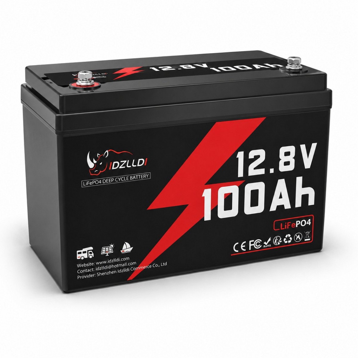 LiFePO4 12V 100 Ah Акумулятор Idzlldi BMS, для для резервного живлення будинку, квартири