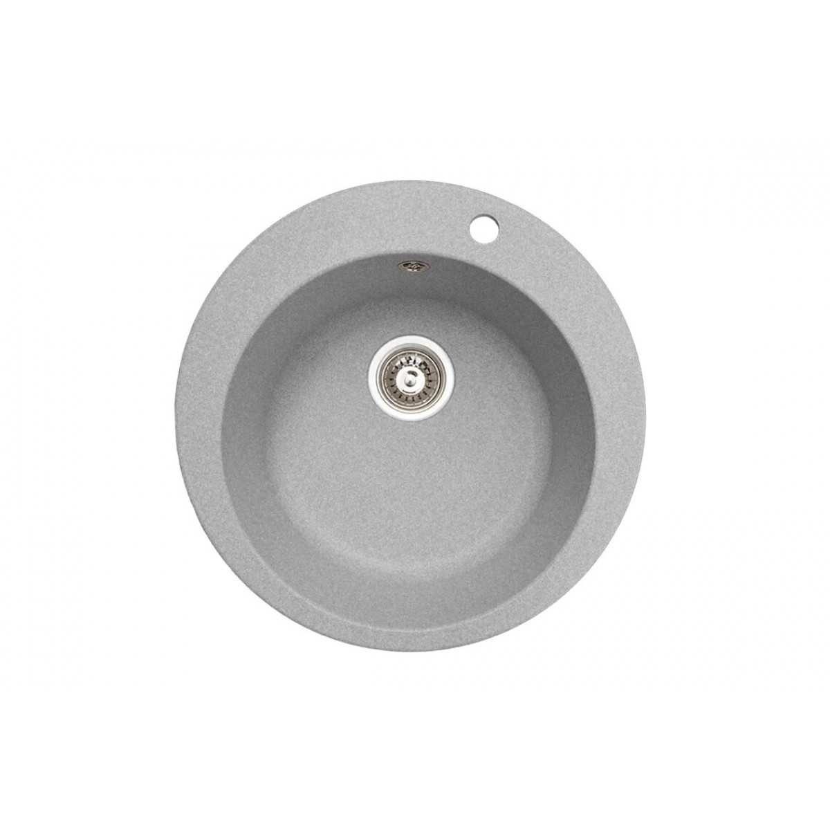 Кухонна гранітна мийка Сіра ARMONIX №001 d-500
