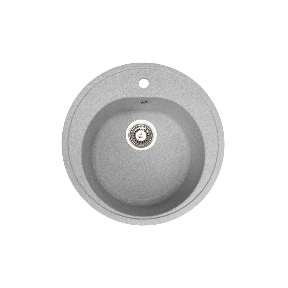 Кухонна гранітна мийка Сіра ARMONIX №007 d-500