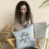 Подушка декоративная 50х50 см Simplicity IDEIA антиаллергенная мята с вышивкой Подушка декоративная 50х50 см Simplicity IDEIA антиаллергенная мята с вышивкой