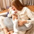 Подушка для кормления диванчик 60х70х16 см SD хлопок антиалергенное волокно, для удобства мамы, с молнией мята