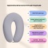 Подушка для беременных и кормления 30х190 см SeiDesign трикотаж гипоаллергенная, наволочка из хлопка на молнии сірий-беж