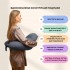 Подушка для кормления диванчик 60х70х16 см хлопок антиалергенная, для удобства мамы, с молнией т/серая