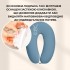 Подушка для беременных и кормления 30х190 см SeiDesign трикотаж гипоаллергенная, наволочка из хлопка на молнии м'ята
