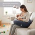 Подушка для беременных и кормления 30х190 см SeiDesign трикотаж гипоаллергенная, наволочка из хлопка на молнии т/серая Подушка для беременных и кормления 30х190 см SeiDesign трикотаж гипоаллергенная, наволочка из хлопка на молнии т/серая