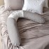 Подушка для беременных и кормления 30х190 см PAPAELLA с вышивкой, гипоаллергенная, наволочка хлопок на молнии Подушка для беременных и кормления 30х190 см PAPAELLA с вышивкой, гипоаллергенная, наволочка хлопок на молнии