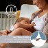 Подушка для беременных и кормления 30х190 см SeiDesign трикотаж гипоаллергенная, наволочка из хлопка на молнии м'ята