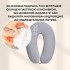 Подушка для беременных и кормления 30х190 см SeiDesign трикотаж гипоаллергенная, наволочка из хлопка на молнии сірий-беж