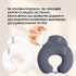 Подушка для кормления диванчик 60х70х16 см хлопок антиалергенная, для удобства мамы, с молнией т/серая