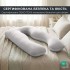 Подушка П-форма IDEIA 140х75х20 см U-shape для беременных, реабилитации и повседневного комфорта с наволочкой Подушка П-форма IDEIA 140х75х20 см U-shape для беременных, реабилитации и повседневного комфорта с наволочкой
