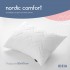 Подушка 50х70 см NORDIC IDEIA антиаллергенная белая холлофайбер, стеганный чехол