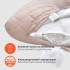 Подушка для сна и отдыха  75х140х20 см U-shape подкова Соня беж антиаллергенная с молнией для удобного сна
