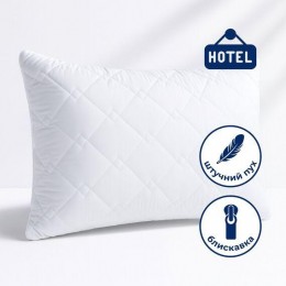 Подушка Classic Soft 50х70 см для отелей и дома IDEIA искусственный пух с внутренней подушкой на молнии, аналог пуха