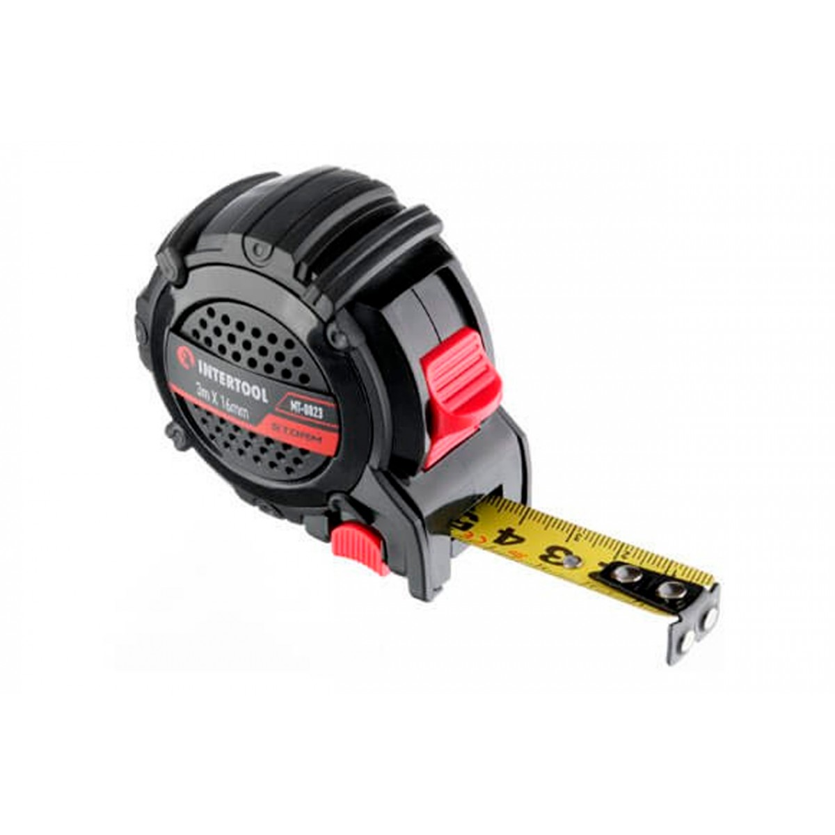 Рулетка Intertool 3 м x 16 мм Storm магнит (MT-0823) Рулетка Intertool 3 м x 16 мм Storm магнит (MT-0823)