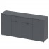 Комод Doros Рон 7 Графит 4 фасада 2 шухляды 160х38х81 (44900236) Комод Doros Рон 7 Графит 4 фасада 2 шухляды 160х38х81 (44900236)