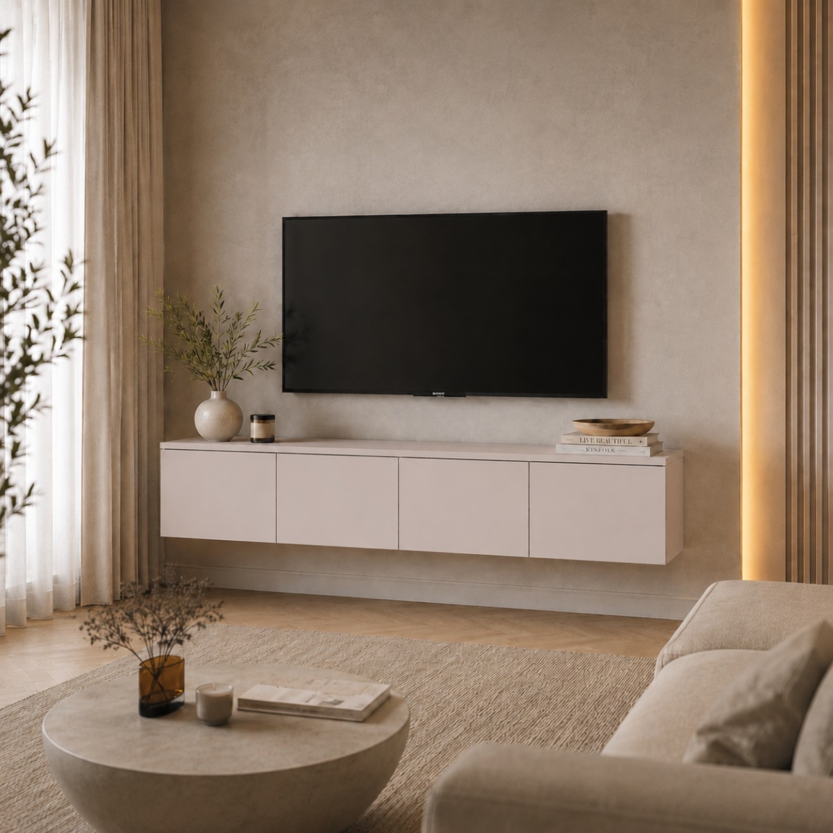 Тумба ТВ Doros Левия Кашемир 4Д 160х35х33 (41516085) Тумба ТВ Doros Левия Кашемир 4Д 160х35х33 (41516085)
