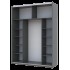 Шкаф купе Doros G-Caiser Антрацит/Дуб Эвок 1 ДСП / 1 зеркало 180х60х240 (42005868)