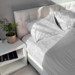 Пододеяльник Emily Fiber White Stripe микрофибра 175х205 см белый (2800004620192)