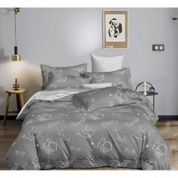Комплект постельного белья SoundSleep Silenna ранфорс Евро 200х220 см серый (2800004728911)