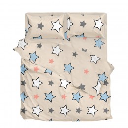 Комплект постельного белья SoundSleep Star One Si бязь Полуторный 160х215 см голубой (2800004797559)