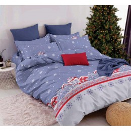 Комплект постельного белья SoundSleep Winter Тепло зимних снов бязь Семейный 160х220 см голубой (2800004904575)