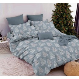 Комплект постельного белья SoundSleep Winterly Тепло зимних снов бязь Двуспальный 172х205 см серый (2800004903653)