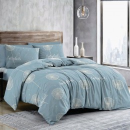 Комплект постельного белья SoundSleep Fairy Blue бязь двуспальный евро 200х220 см голубой (2800004979504)