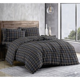 Комплект постельного белья SoundSleep Tartan Dark Grey бязь-голд двуспальный 175х215 см (2800005093711)