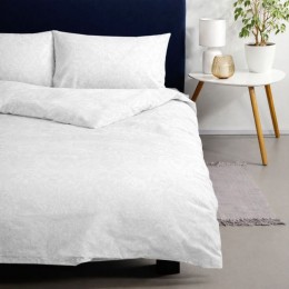 Комплект постельного белья SoundSleep White Elegance бязь двуспальный евро 200х220 см белый (2800005034592)