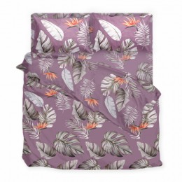 Комплект постельного белья SoundSleep Tropic Night бязь Евро 200х220 см сиреневый (2800004783637)