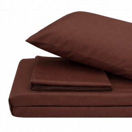 Комплект постельного белья SoundSleep Lelitt Chocolate сатин Турция двуспальный евро 200х220 см шоколад 140г (2800005059397)