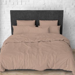 Комплект постельного белья SoundSleep Stripy Mokko бязь двуспальный 175х215 см бежевый (2800005040432)