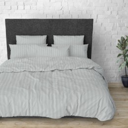 Комплект постельного белья SoundSleep Stripy Grey бязь евро 200х220 см (93949118)