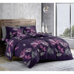 Комплект постельного белья SoundSleep Floral Purple бязь-голд двуспальный 175х215 см (2800005093223)